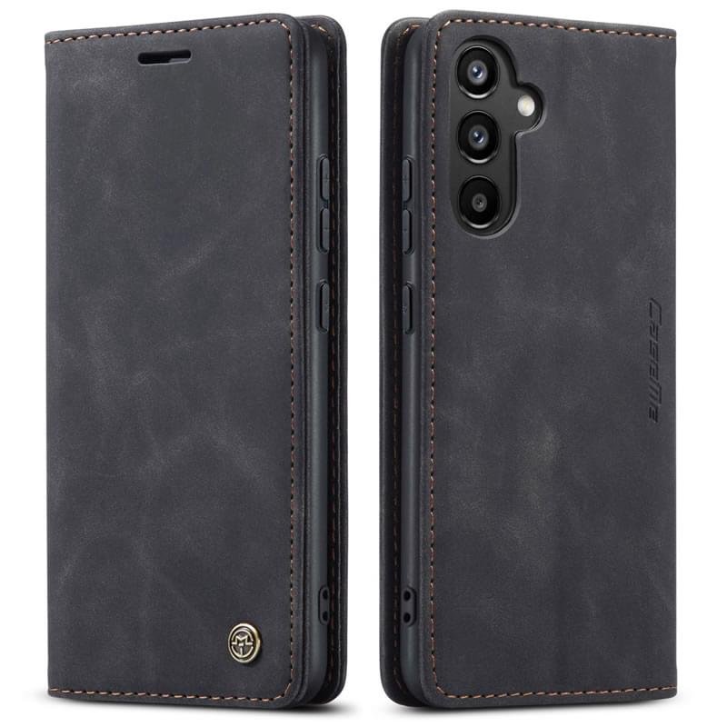Luxury Premium Caseme Leather Wallet Case Cover and 3D GlassProtector For Samsung Galaxy A Series - Image 2