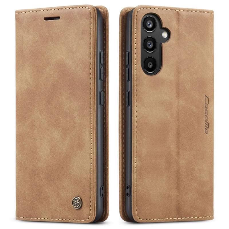 Luxury Premium Caseme Leather Wallet Case Cover and 3D GlassProtector For Samsung Galaxy A Series - Image 7