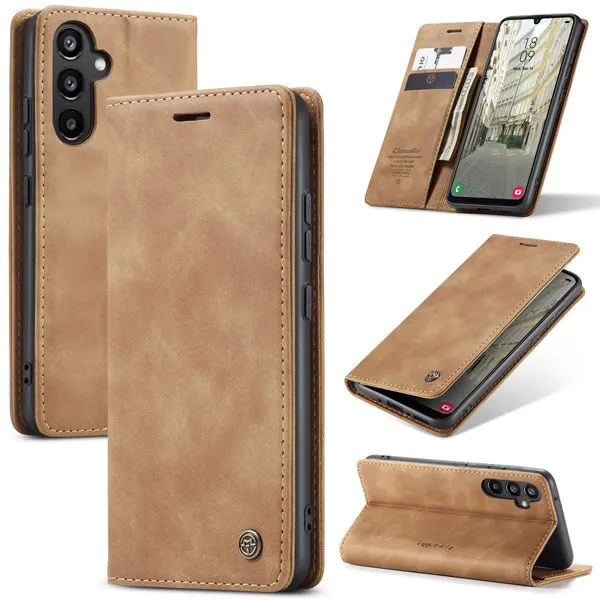 Luxury Premium Caseme Leather Wallet Case Cover and 3D GlassProtector For Samsung Galaxy A Series - Image 12