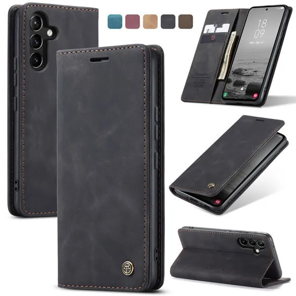 Luxury Premium Caseme Leather Wallet Case Cover and 3D GlassProtector For Samsung Galaxy A Series - Image 13