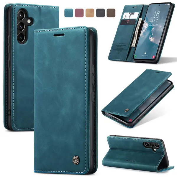 Luxury Premium Caseme Leather Wallet Case Cover and 3D GlassProtector For Samsung Galaxy A Series - Image 18