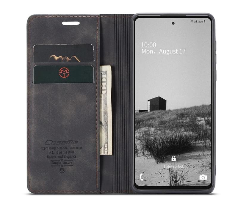 Luxury Premium Caseme Slim Folio PU Leather Wallet Case Cover For Samsung Galaxy A53/A72/A73 - Image 24