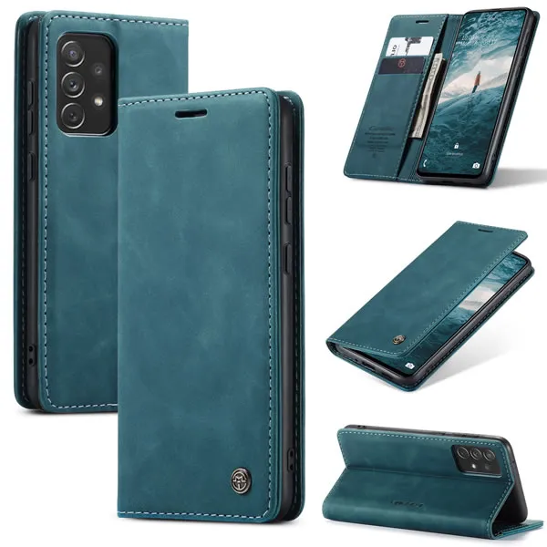 Luxury Premium Caseme Slim Folio PU Leather Wallet Case Cover For Samsung Galaxy A53/A72/A73 - Image 21