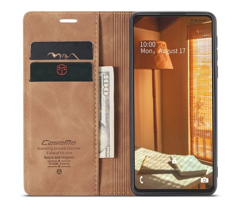 Luxury Premium Caseme Slim Folio PU Leather Wallet Case Cover For Samsung Galaxy A53/A72/A73 - Image 14