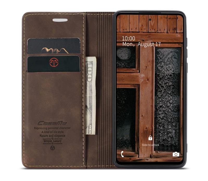 Luxury Premium Caseme Slim Folio PU Leather Wallet Case Cover For Samsung Galaxy A53/A72/A73 - Image 10