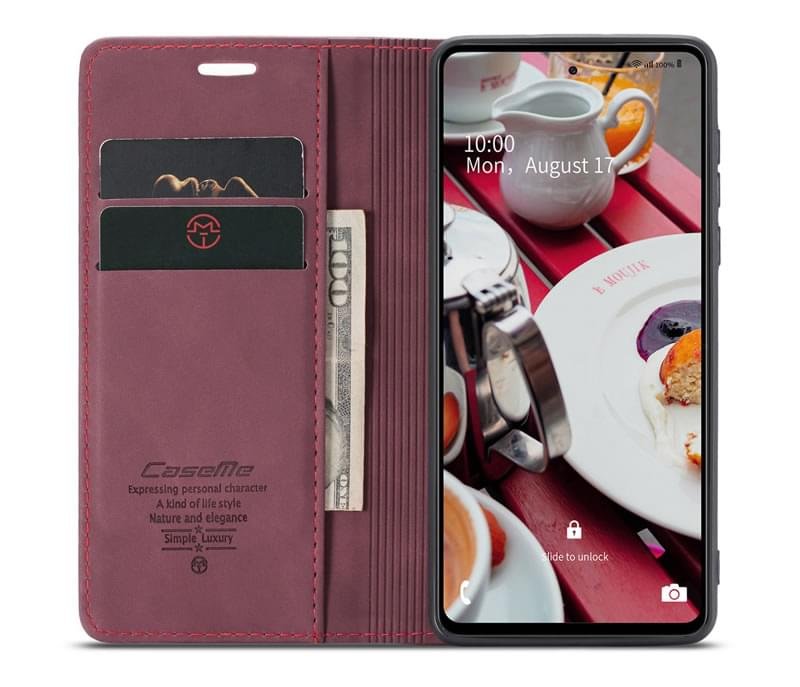 Luxury Premium Caseme Slim Folio PU Leather Wallet Case Cover For Samsung Galaxy A53/A72/A73 - Image 5