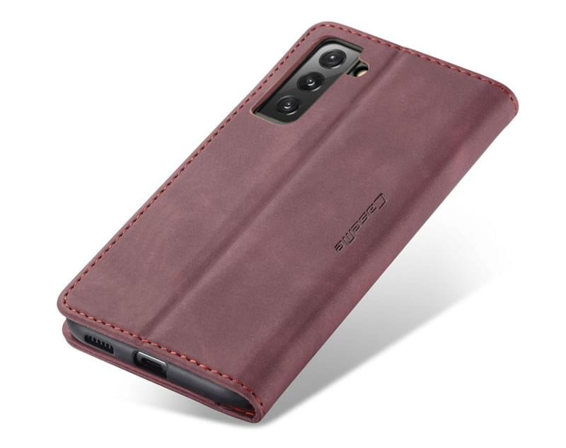 Luxury Premium Soft Slim Folio Flip PU Leather Wallet Case Cover For Samsung Galaxy S22 Series - Image 5