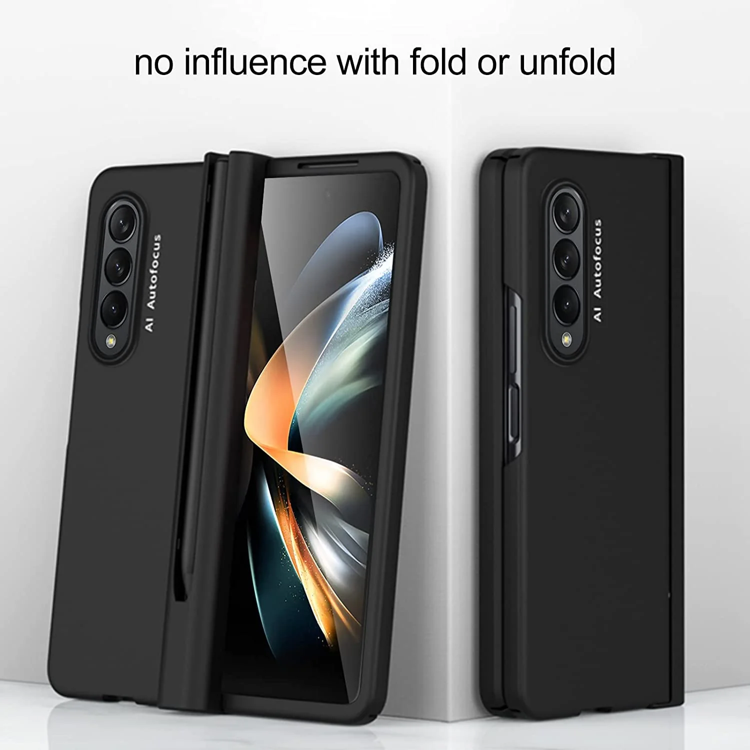 Luxury Ultra Thin Hard PC Front Tempered Glass Phone Cover For Samsung Galaxy Z Fold 3/Z Fold 4 - Image 4