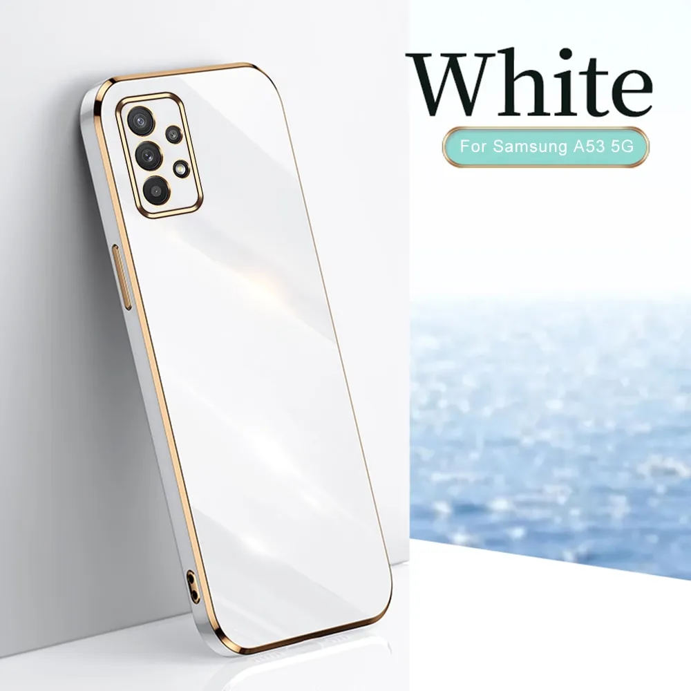 Luxury Premium Electroplated Gold Plated Case Cover and 3D Glass Protector For Samsung Galaxy A53/A73 - Image 17