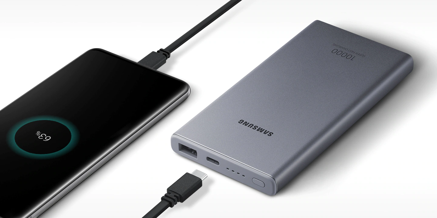Official 10000mAh 25W Super Fast Type C Samsung Portable Power Bank Pack - Image 7