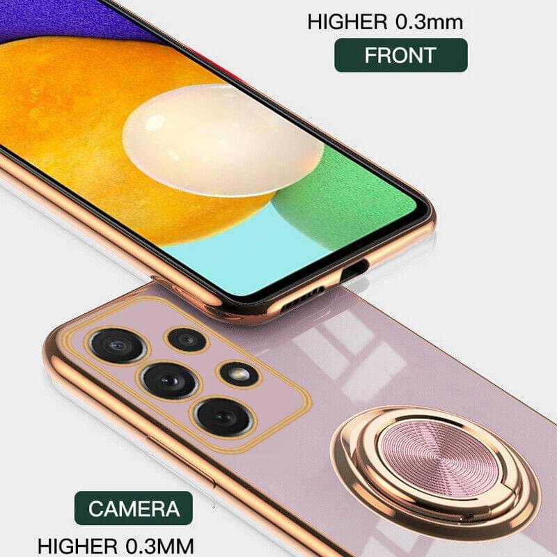Luxury Premium Electroplated Gold Plated Case Cover and 3D Glass Protector For Samsung A13 - Image 10