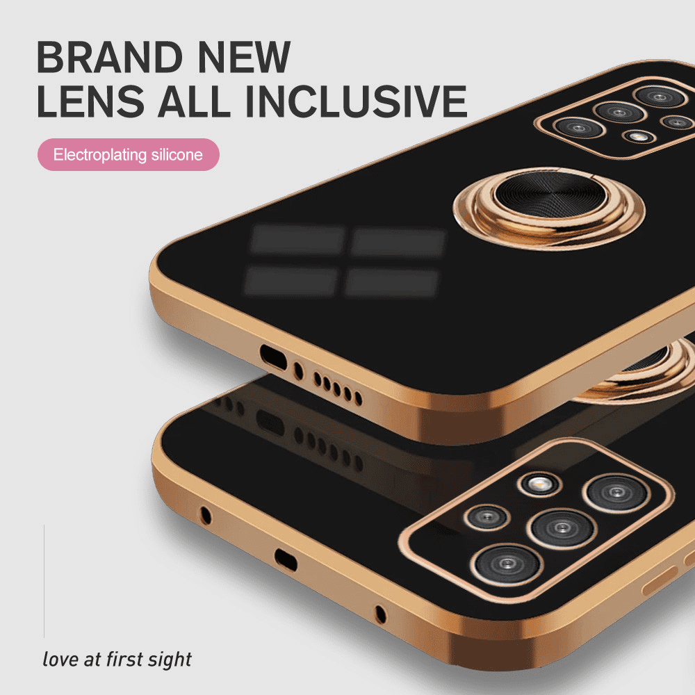 Luxury Premium Electroplated Gold Plated Case Cover and 3D Glass Protector For Samsung A13 - Image 20