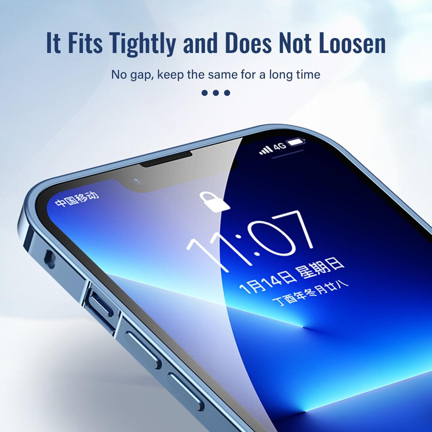 Luxury Premium Metallic Matte Transparent Shockproof Case Cover and 3D Glass Protector for iPhone  Series - Image 10