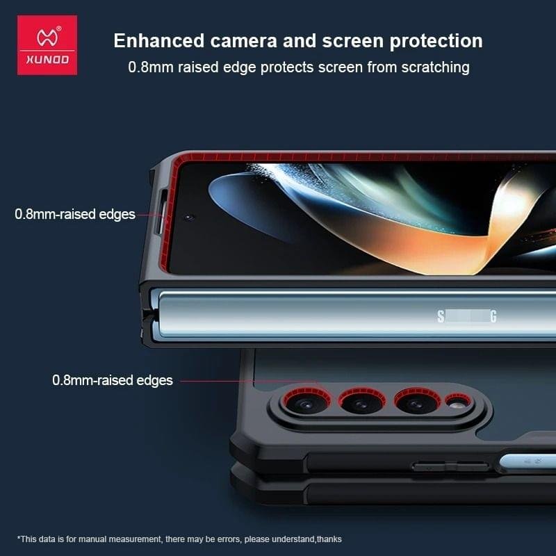 Xundd Shockproof Transparent Durable Foldable Case Cover For Samsung Galaxy Z Fold 3/ Z Fold 4 - Image 12