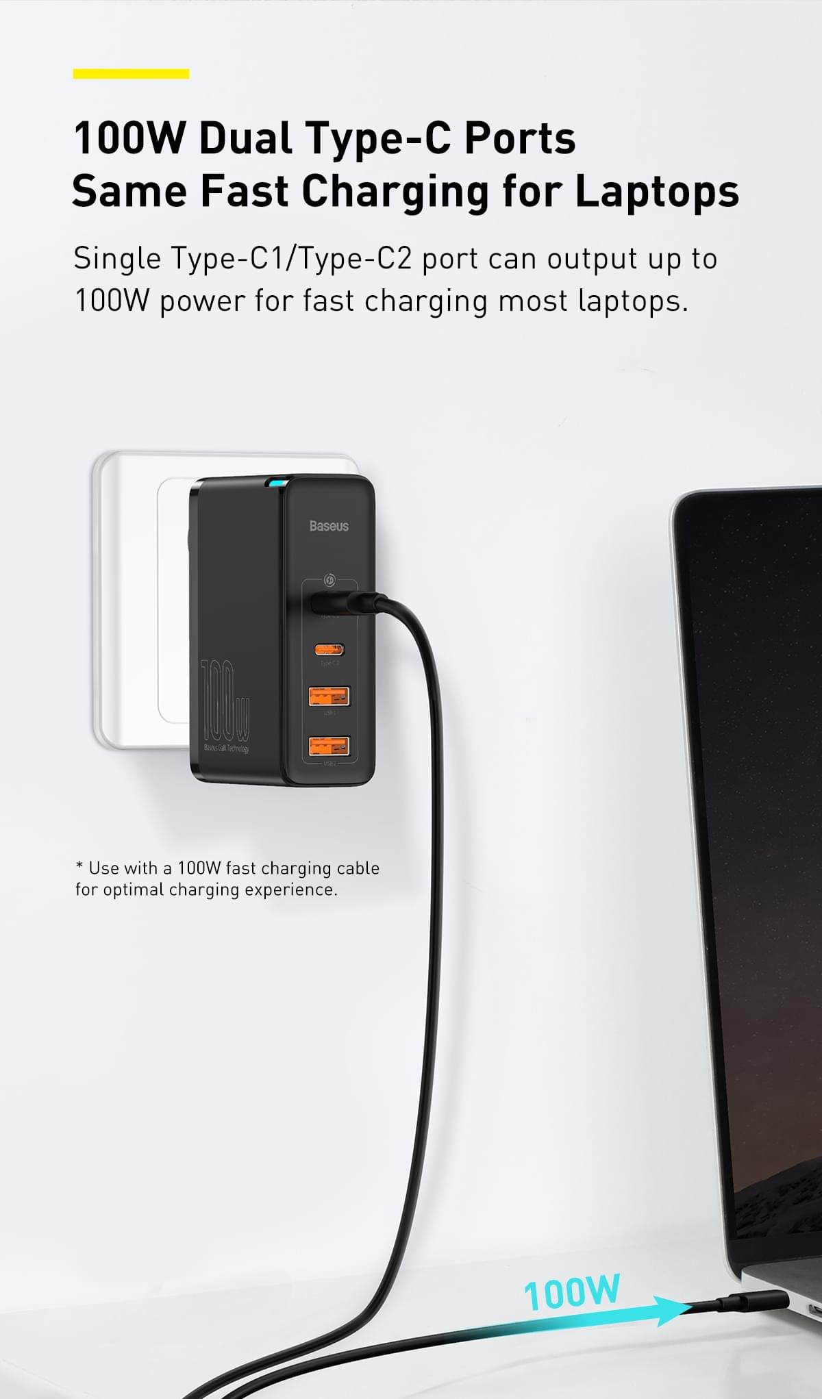 Baseus 140W GaN Charger USB Type C PD3.1 Fast Charge - Image 20