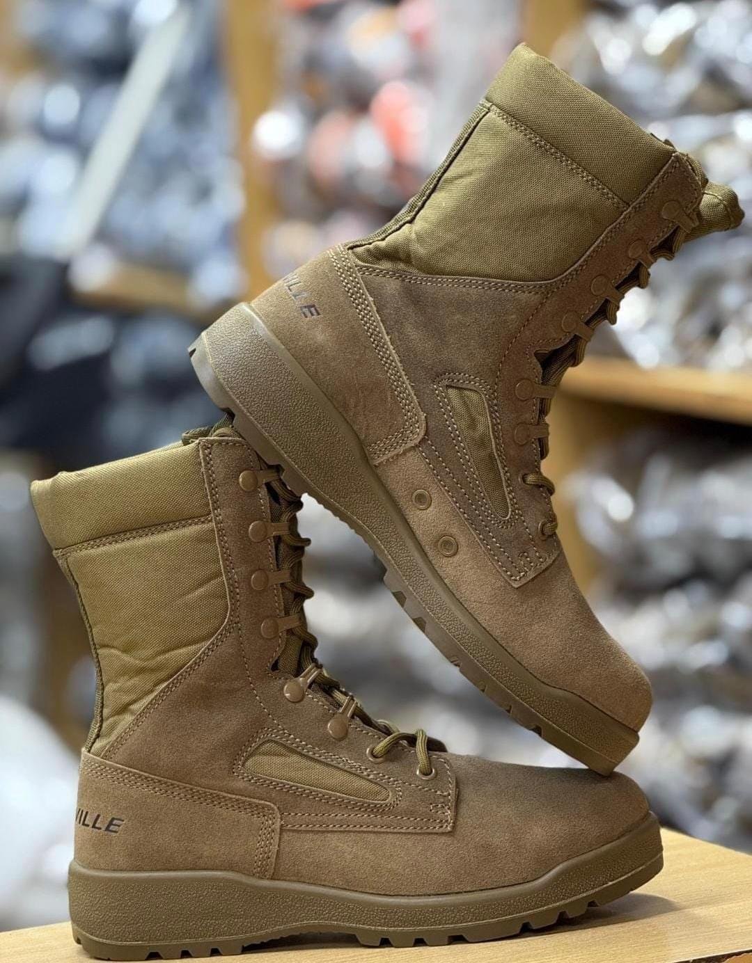 Belleville Tactical Light-Weight Military-Grade Comfortable Combat Boots in Tan - Image 2