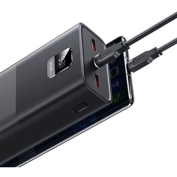 USAMS 30000mAh 65W PD Fast Charging Laptop and Phone Power Bank - Image 2