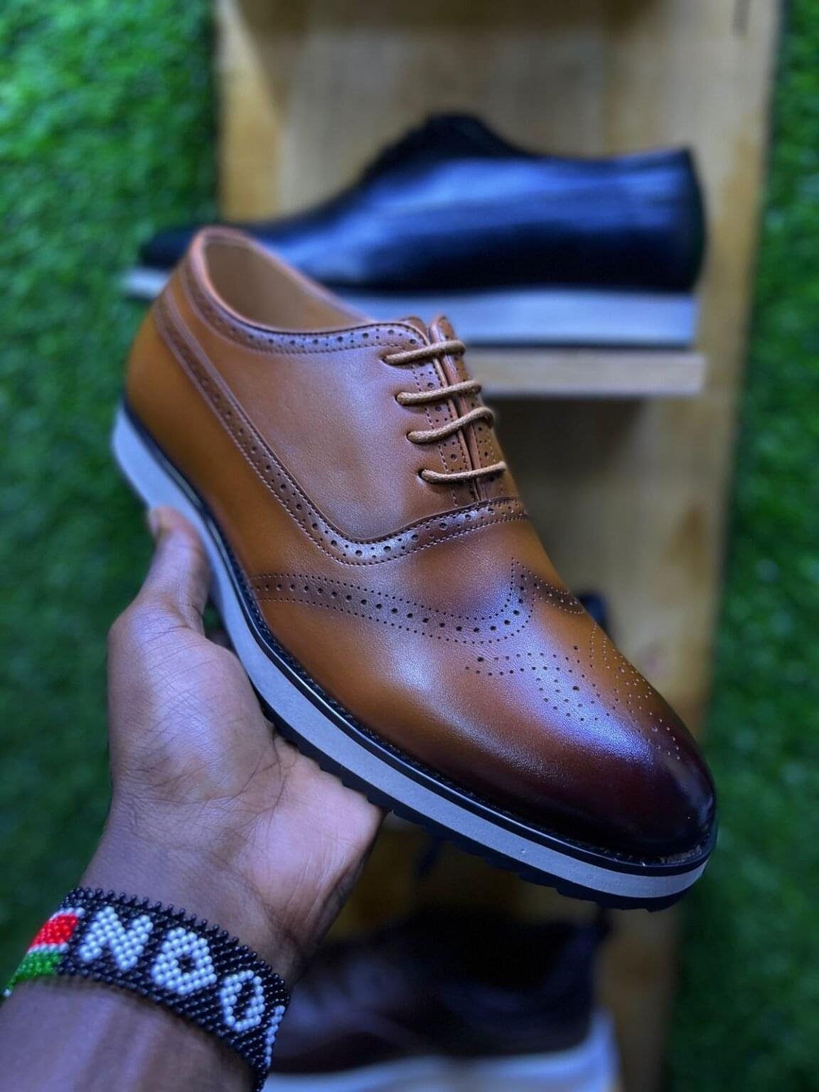 Luxury Premium Quality Leather Men's Shoes Dress Casual Spring Lace up