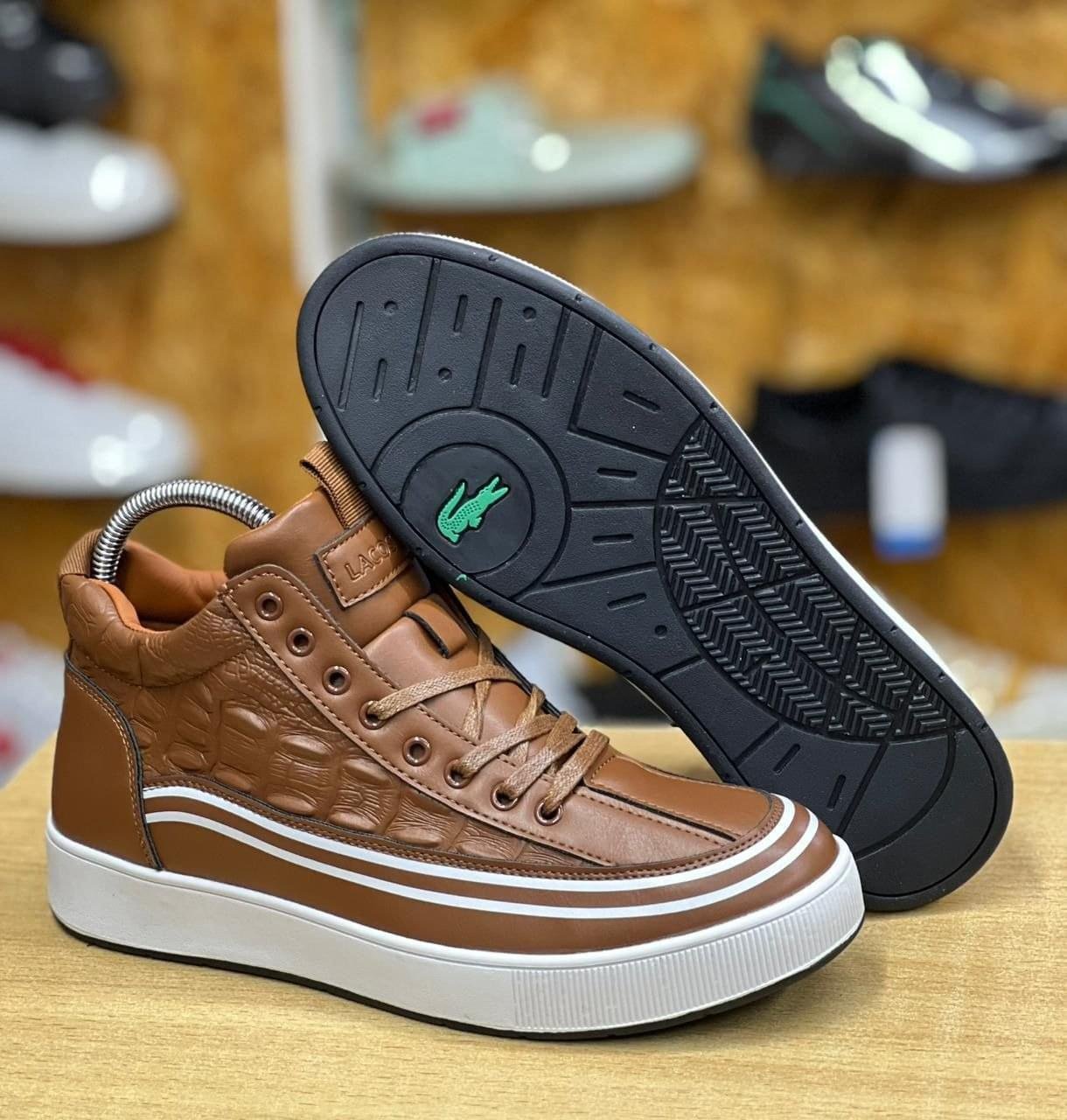 Casual LC Crocodile Pattern Trend Men's Shoes - Image 2