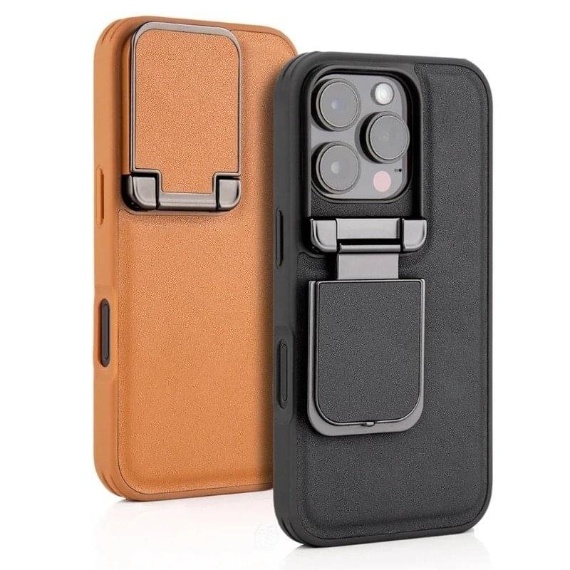 iPhone 17/16/15 Pro Max Series Back Lens Protection Cover, Anti-Scratch, Privacy With Aluminum Alloy Stand