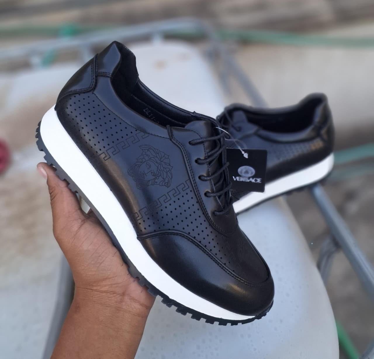 GV Embossed Medallion Urban Leather Sneakers